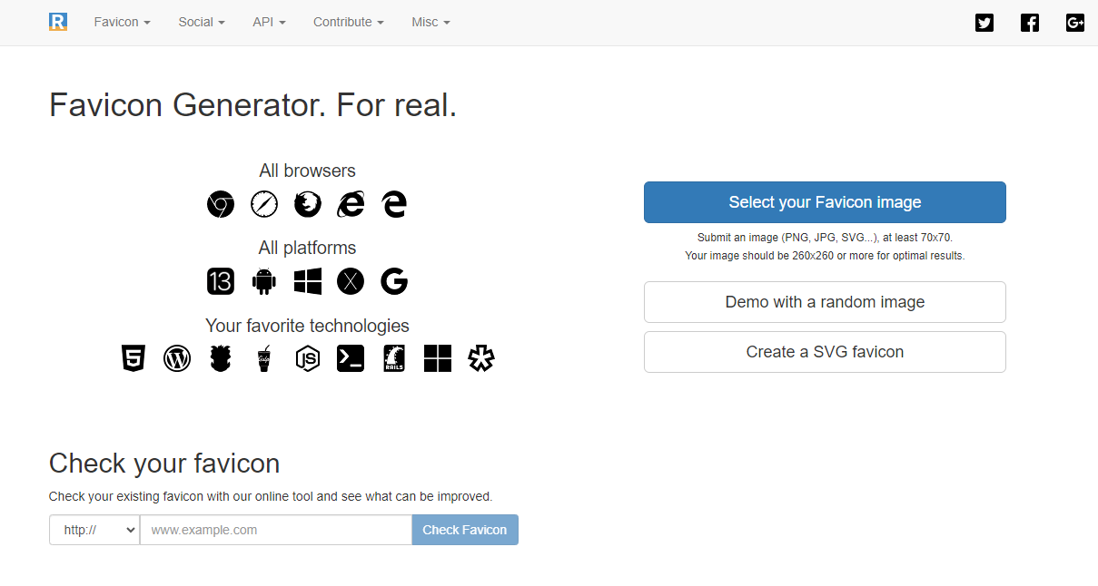 RealFaviconGenerator